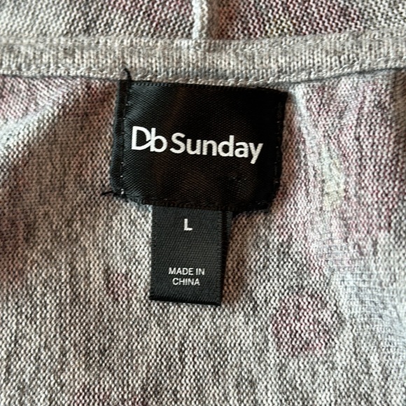 NWOT DB Sunday Cardigan Hoodie - Picture 6 of 7